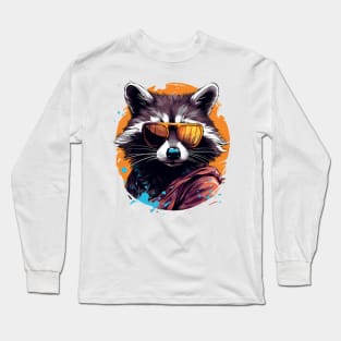 cool raccoon Long Sleeve T-Shirt